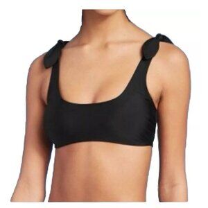 Xhilaration Bralette Bikini Swim Suit Top Shoulder Tie - Black Size XS